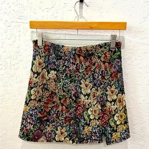 SHEIN floral mini skirt